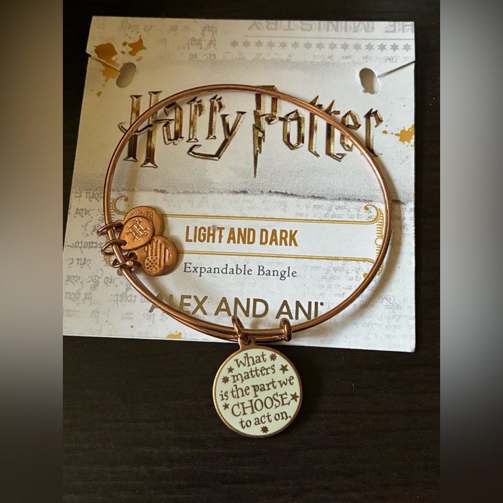 NWOT Alex&Ani HP🧙‍♀️2-Sided Quote Bangle